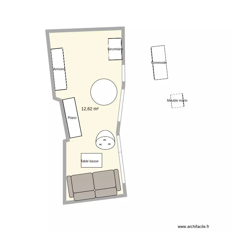 Lancry. Plan de 1 et 13 m² Lancry. Plan de 1 et 13 m²