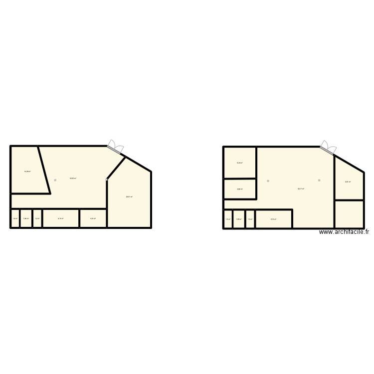 plan du futur cab. Plan de 16 pièces et 196 m2