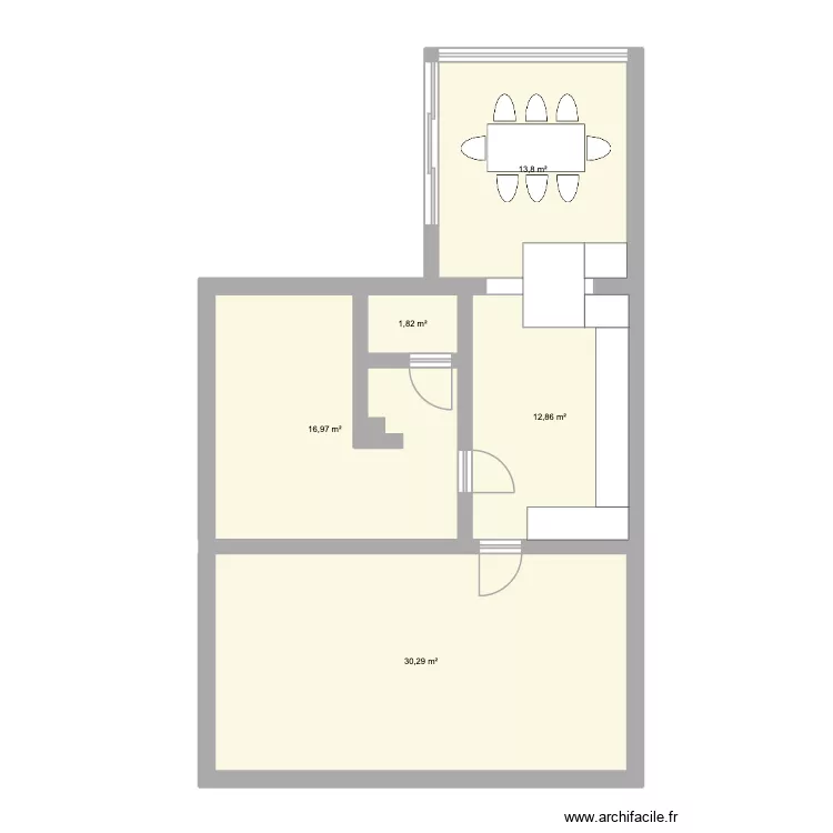 Maison modif + annexe. Plan de 5 et 76 m² Maison modif + annexe. Plan de 5 et 76 m²