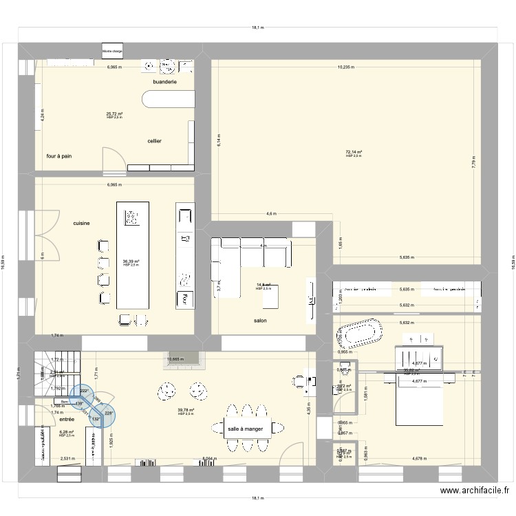 Saint-Martin-sur-La-Chambre. Plan de 55 pièces et 962 m2