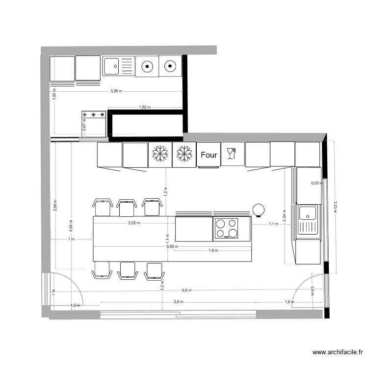 cuisine seba 26 09. Plan de 