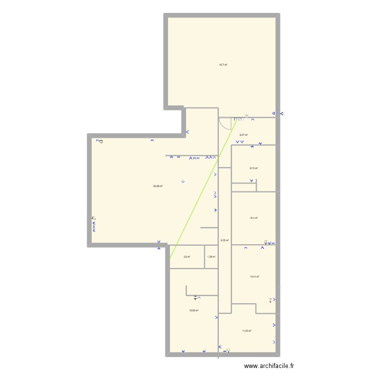 maison sylvain prises. Plan de 11 pièces et 192 m2
