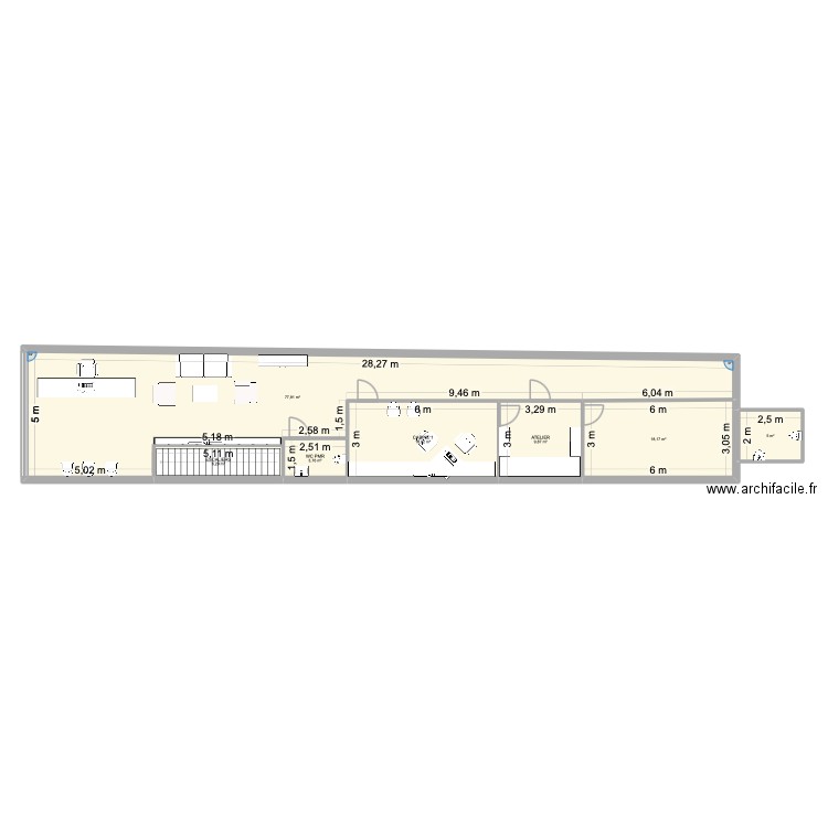 AUDITION SAINT NABOR. Plan de 7 pièces et 139 m2