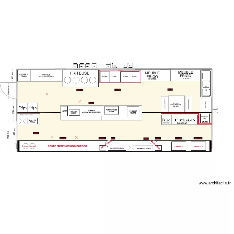 La boucherie perso. Plan de La boucherie perso. Plan de