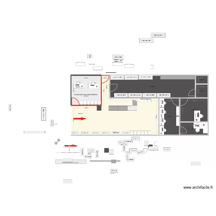 PLAN boutique vxxxx. Plan de 8 et 126 m² PLAN boutique vxxxx. Plan de 8 et 126 m²