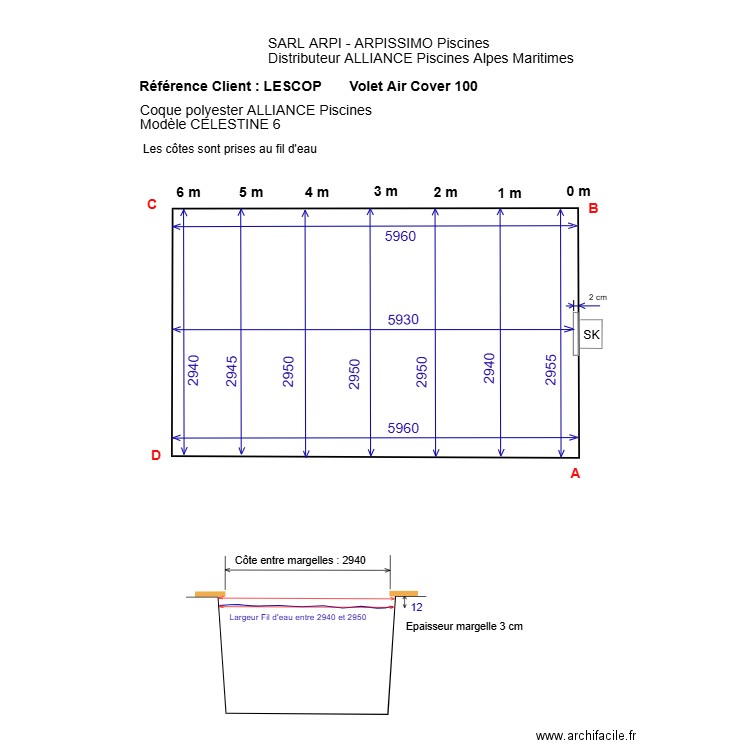 volet piscine LESCOP. Plan de 0 pièce et 0 m2