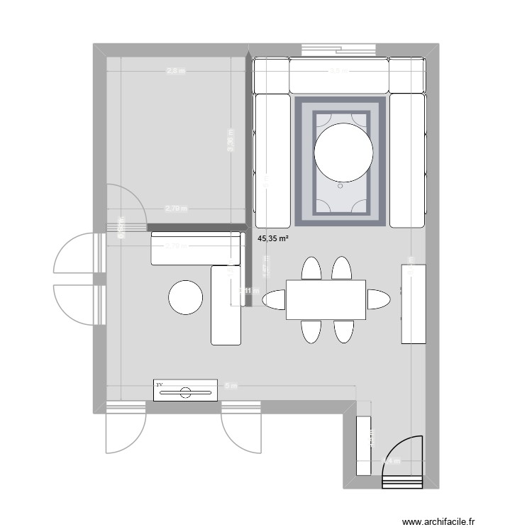mod 1. Plan de 0 pièce et 0 m2