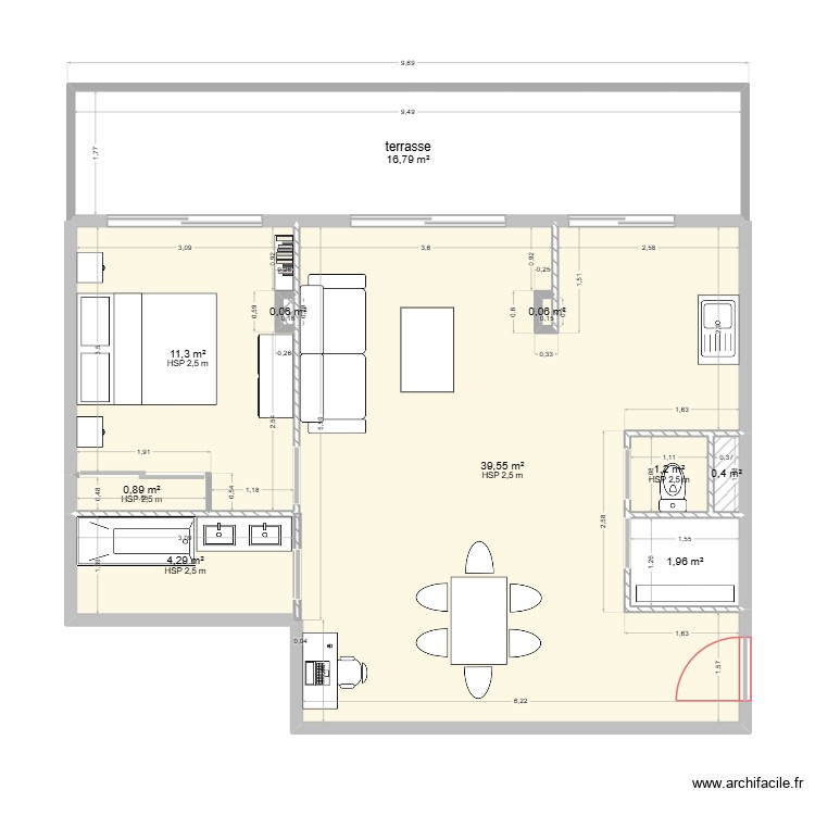 bon repos v2. Plan de 0 pièce et 0 m2