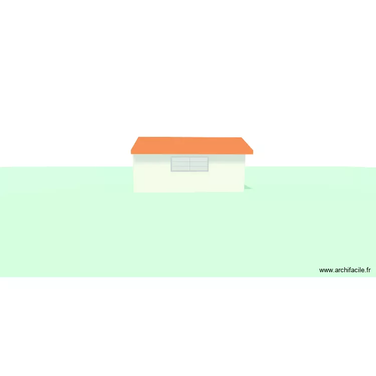 abris sans pergolat toit 2 pans. Plan de 1  et 18 m²
