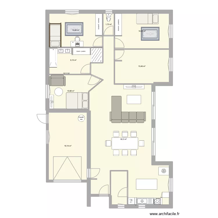 plan villa villeneuve. Plan de 8 Pièces et 144 m² plan villa villeneuve. Plan de 8 Pièces et 144 m²