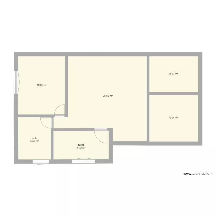 mison estelle. Plan de 6 Pièces et 64 m² mison estelle. Plan de 6 Pièces et 64 m²
