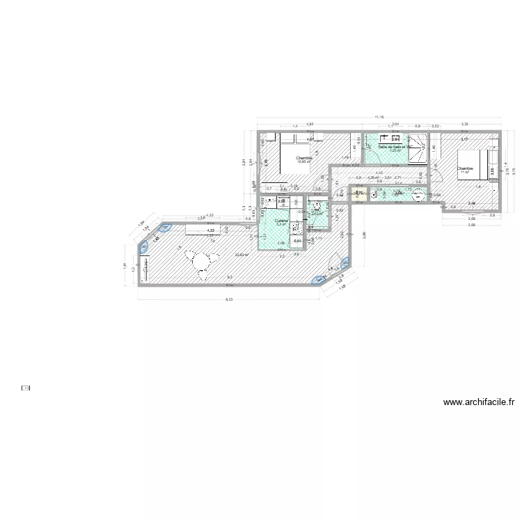 Bois Colombes architecture. Plan de 