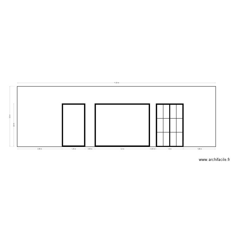 PLAN FACADE. Plan de 0 pièce et 0 m2