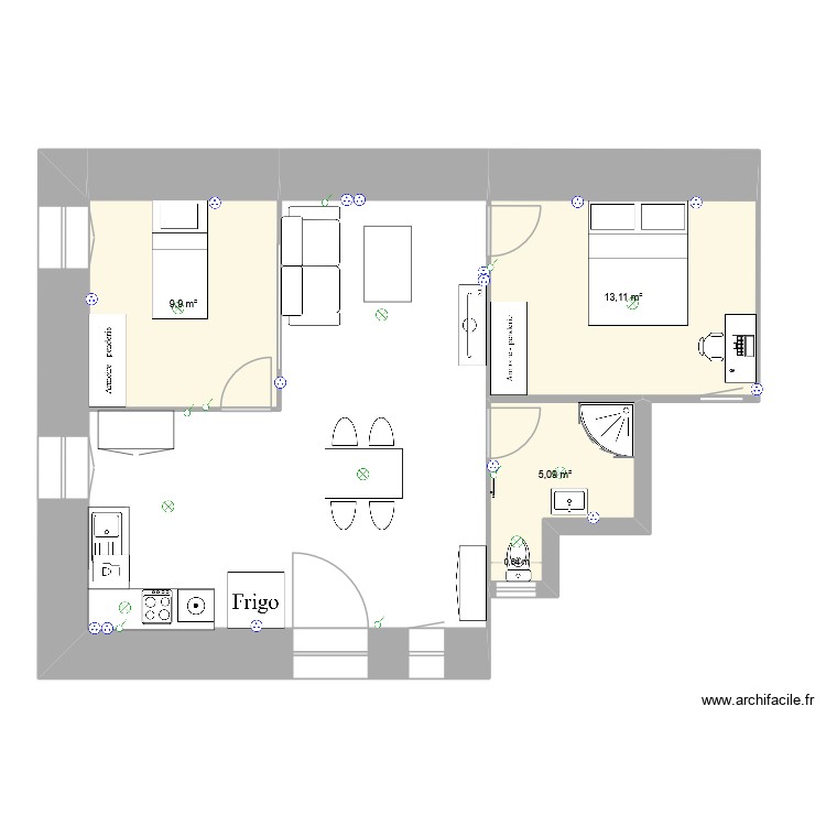 Plan 1. Plan de 0 pièce et 0 m2