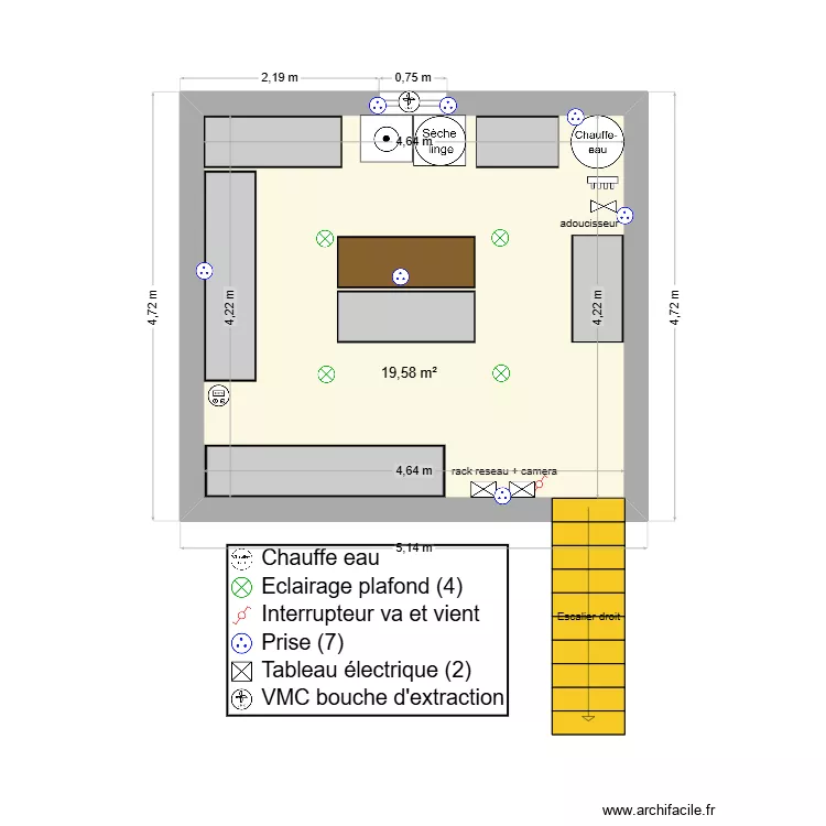 joudreville cave. Plan de 