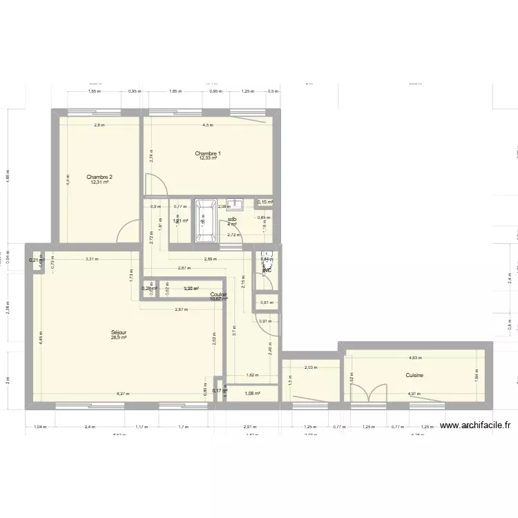 BAUCHAT. Plan de 16 Pièces et 86 m² BAUCHAT. Plan de 16 Pièces et 86 m²