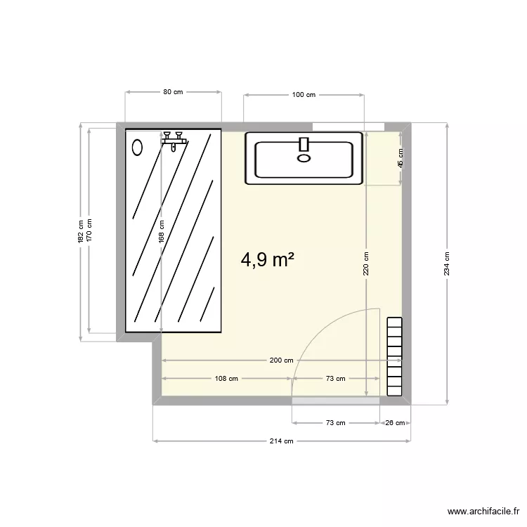 sabl&eacute;. Plan de 