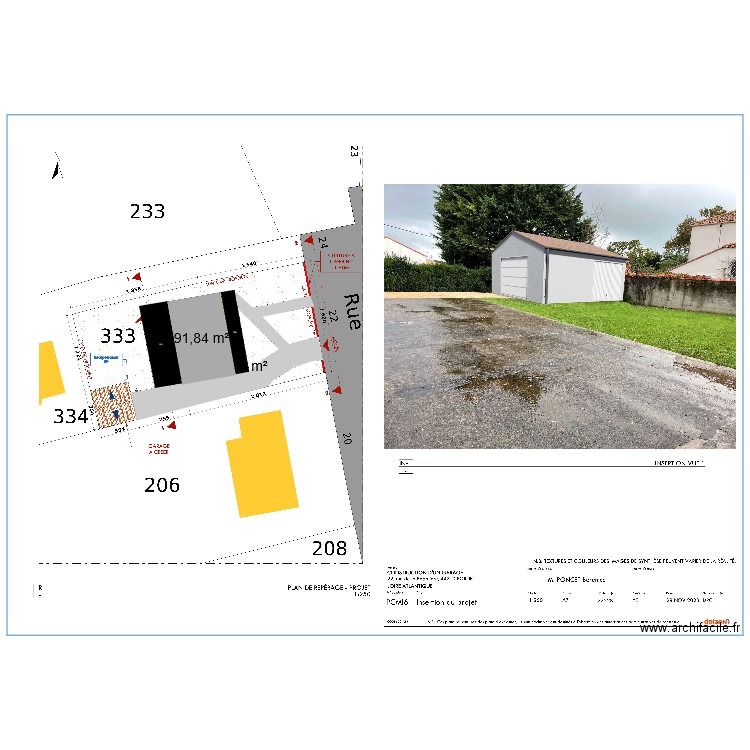 surface poncet. Plan de 0 pièce et 0 m2