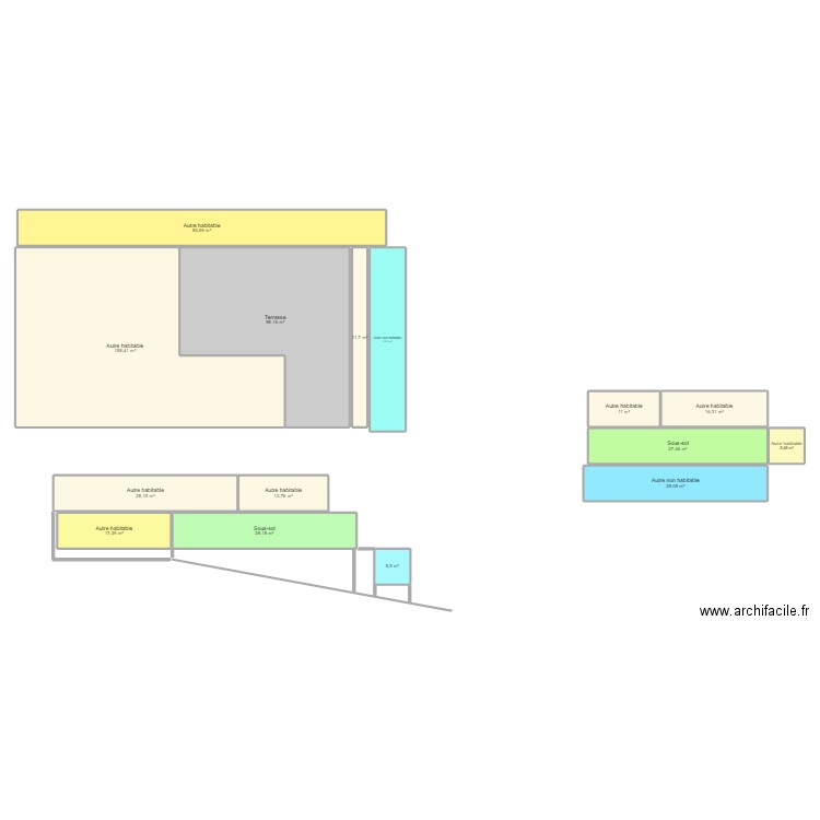 Maison Conteneur NCMN. Plan de 15 pièces et 535 m2