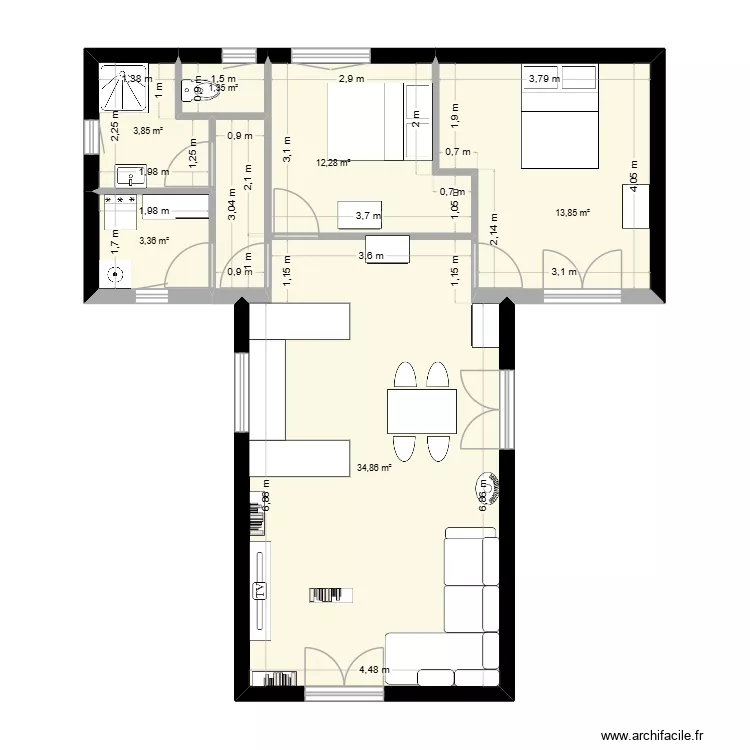 MAISON T. Plan de 