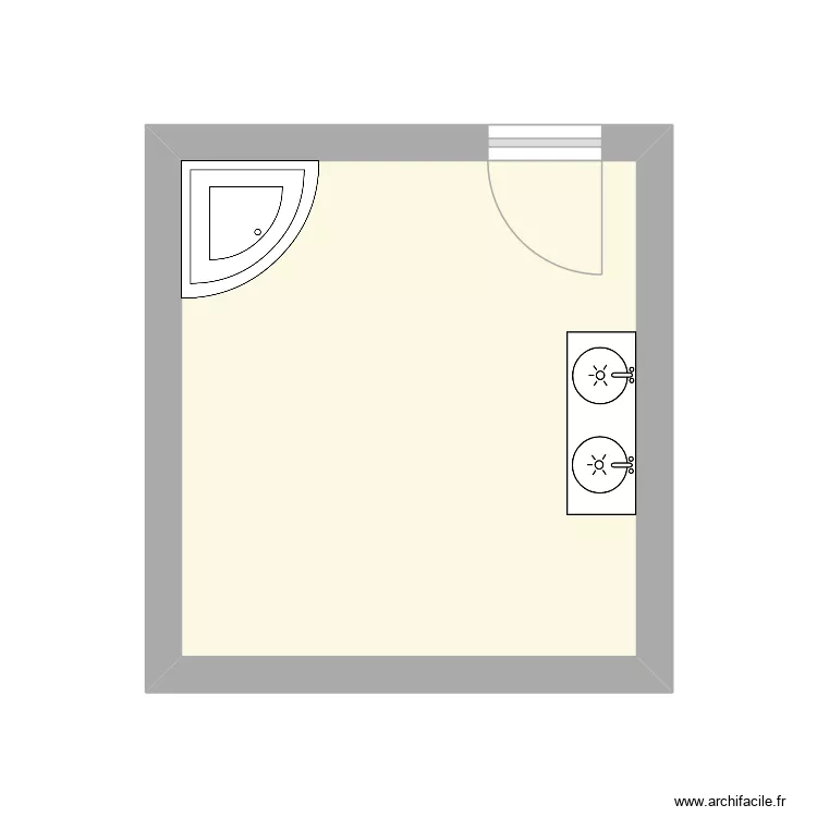 TREVISAN &eacute;tat initial. Plan de 1  et 11 m²