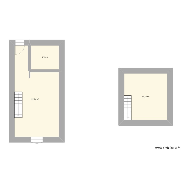 DPE Test LALANDE. Plan de 3 pièces et 42 m2