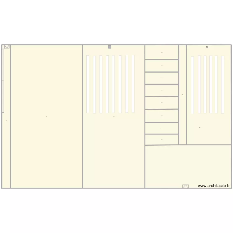 atelier patisserie. Plan de 14  et 12490 m²