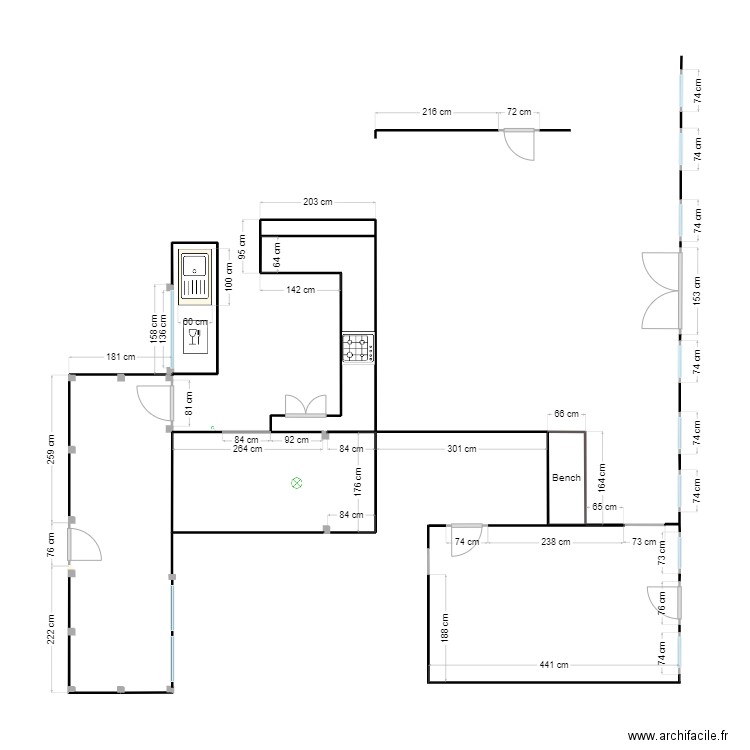 Beach Site Plan. Plan de 0 pièce et 0 m2