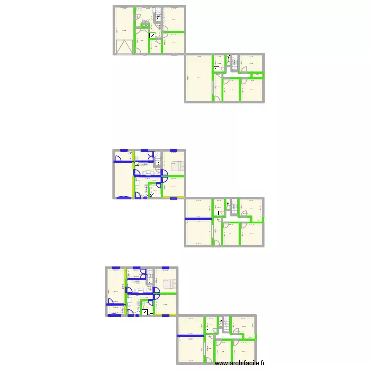 Debut v0. Plan de 43 et 397 m² Debut v0. Plan de 43 et 397 m²