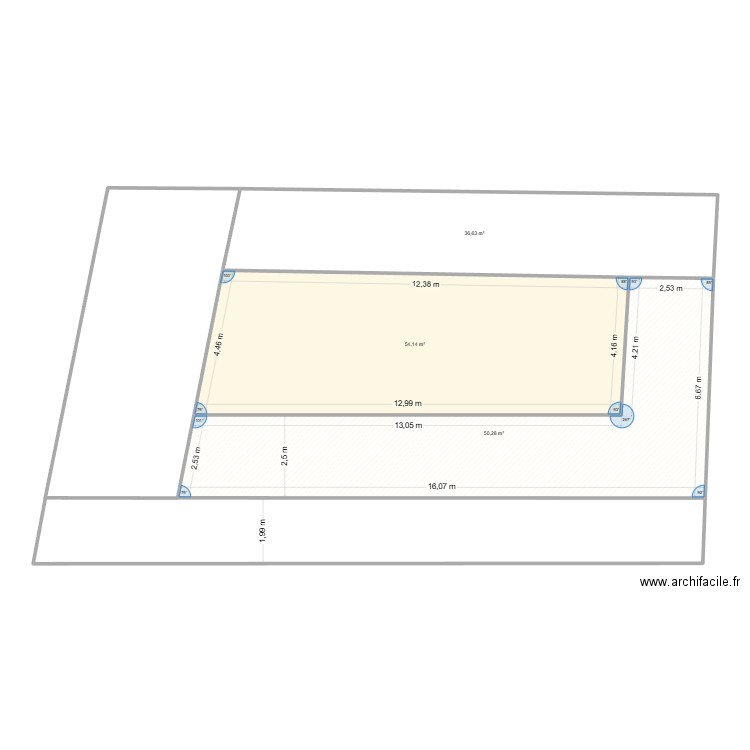 Parcelle 5 bis. Plan de 0 pièce et 0 m2