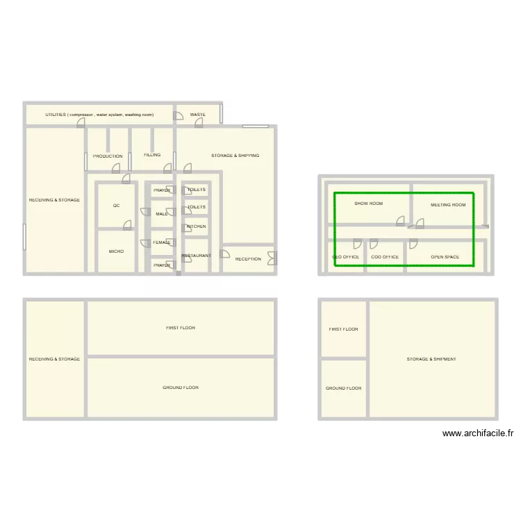 APTC option 2. Plan de 31  et 166 m²