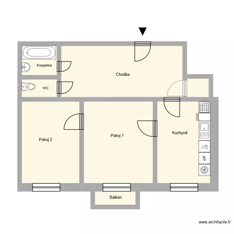 Školní 710. Plan de 11 Pièces et 183 m² Školní 710. Plan de 11 Pièces et 183 m²
