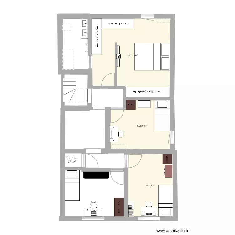 Final2. Plan de 3 et 43 m² Final2. Plan de 3 et 43 m²