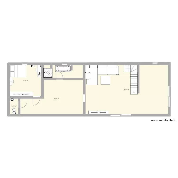 Ma maison d'abbaretz. Plan de 5  et 97 m²