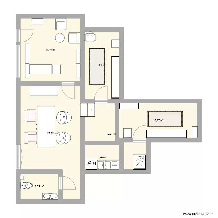 institut ornella. Plan de 7 Pièces et 68 m² institut ornella. Plan de 7 Pièces et 68 m²