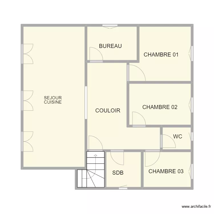 JONQUILLE ROUX ETAGE. Plan de 9 et 51 m² JONQUILLE ROUX ETAGE. Plan de 9 et 51 m²