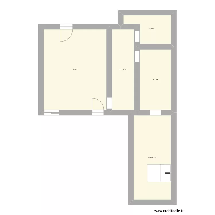 maison du passage. Plan de 5 et 82 m² maison du passage. Plan de 5 et 82 m²