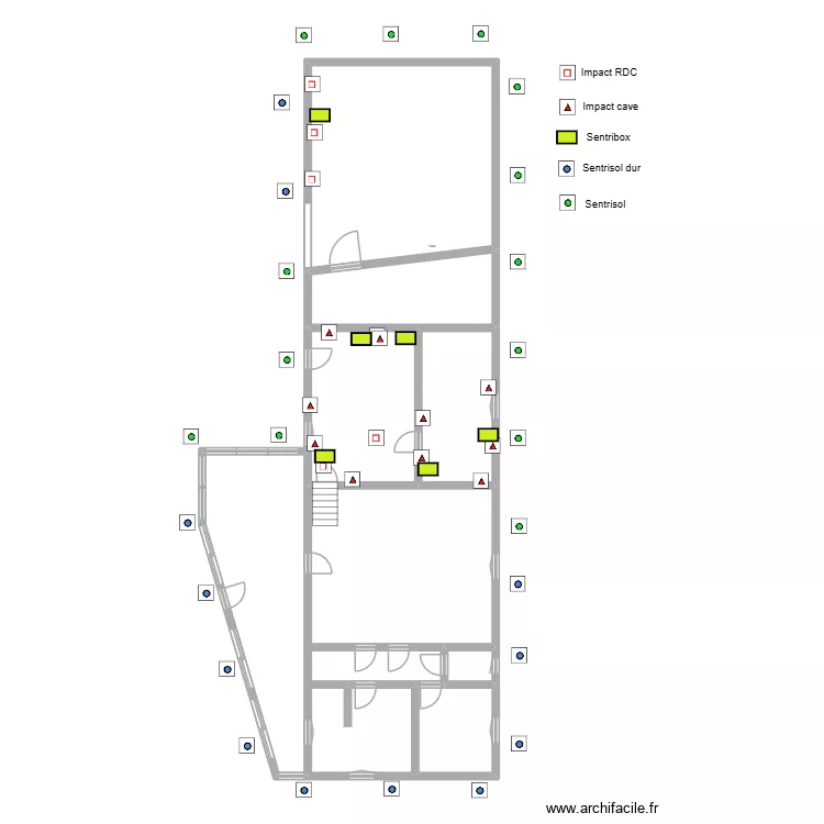 GAILLARD 590. Plan de 8  et 213 m²