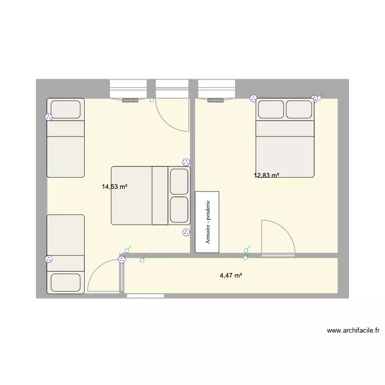 Le Chagney sous-sol projet. Plan de 3 et 32 m² Le Chagney sous-sol projet. Plan de 3 et 32 m²