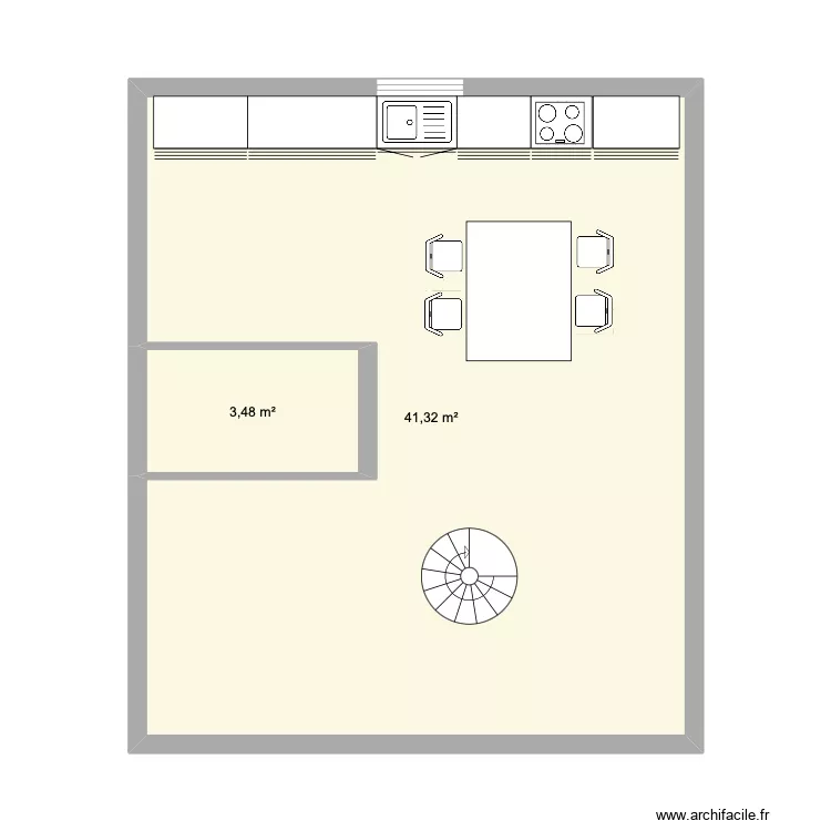 busson etage. Plan de 