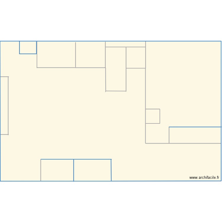 cuisine centrale. Plan de 1 pièce et 916 m2