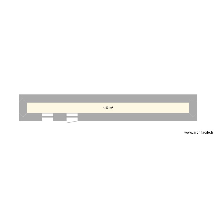 essai. Plan de 1 pièce et 5 m2