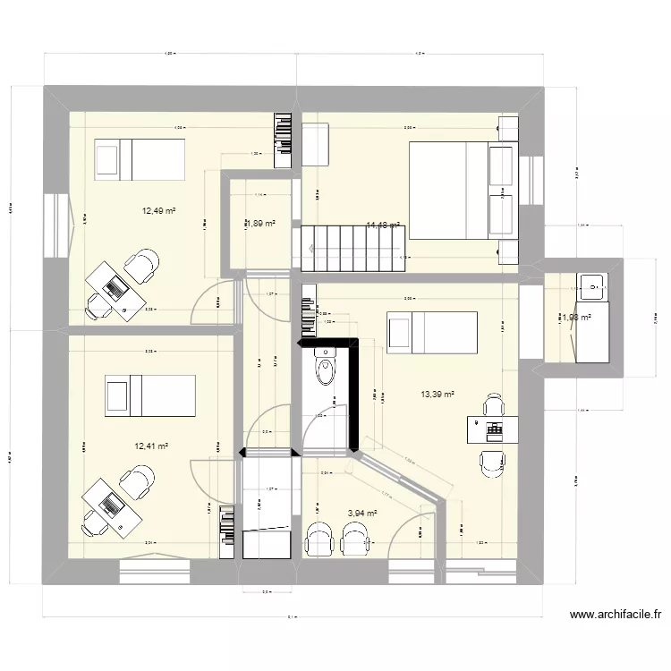 plan maison 3 bornes sous sol projet 2. Plan de 
