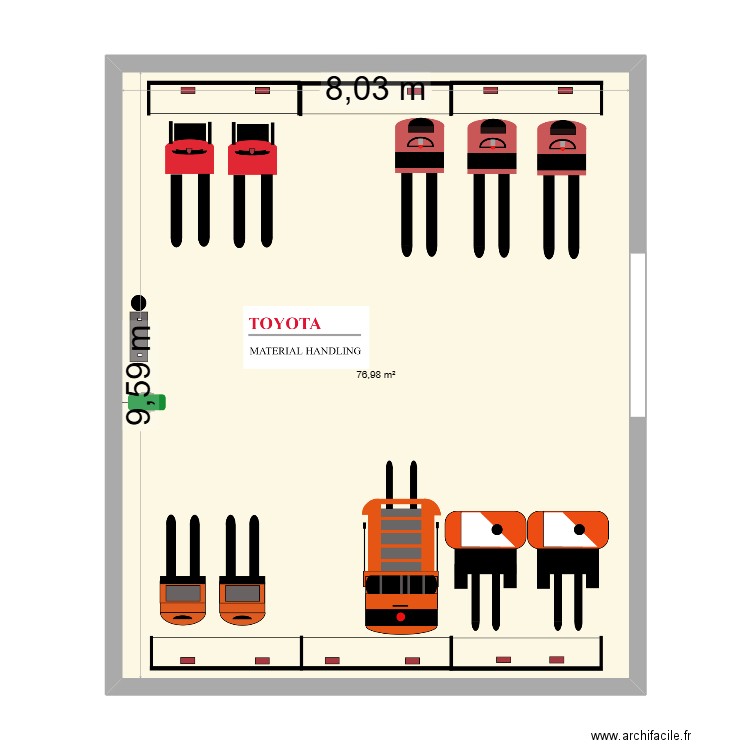 SDC CARTRON (21) Benfeld. Plan de 1 pièce et 77 m2
