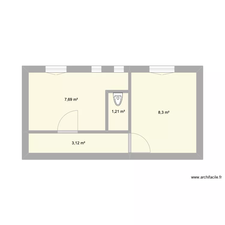 SDB 2. Plan de 0 pièce et 0 m2