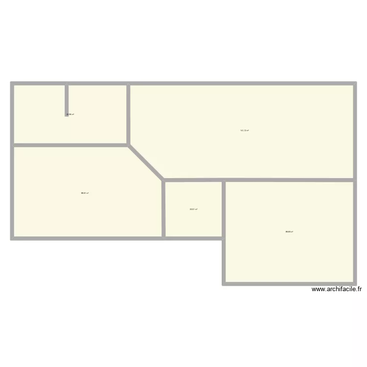 richouse. Plan de 5  et 387 m²