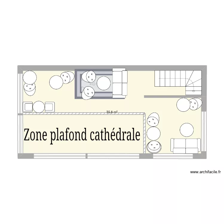 Mezzaninz. Plan de 1 et 36 m² Mezzaninz. Plan de 1 et 36 m²