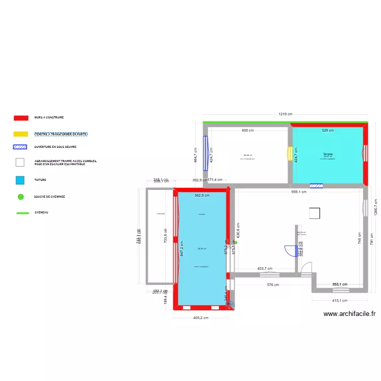 MOLLEGES T8 PLAN MACONNERIE. Plan de 