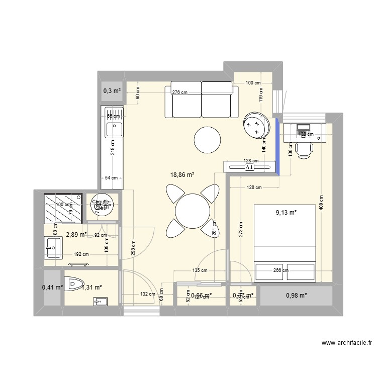 Plan GASU 23 MaJ 2. Plan de 10 pièces et 36 m2