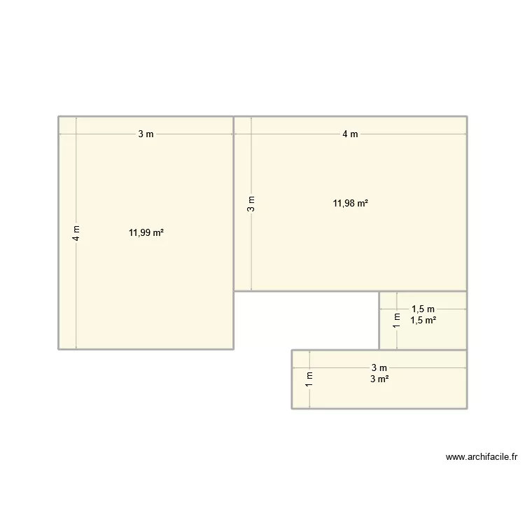 Plan_nuz. Plan de 4 Pièces et 28 m² Plan_nuz. Plan de 4 Pièces et 28 m²